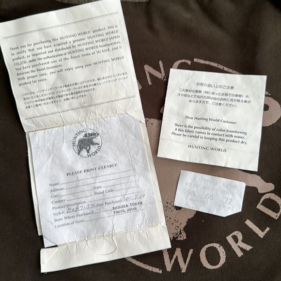 Hunting World Suede Tote Authentic - Picture 11 of 11